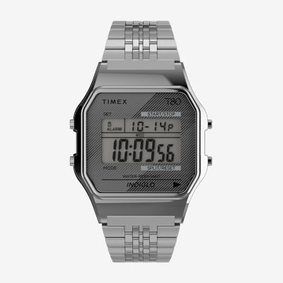 Timex Unisex Adult Silver Tone Stainless Steel Bracelet Watch Tw2r79300yb