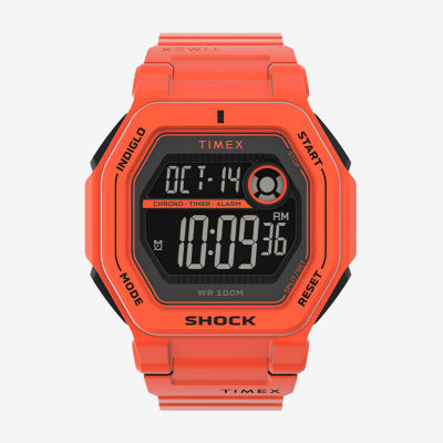 Timex Command Encounter Mens Orange Strap Watch Tw2v60000vq