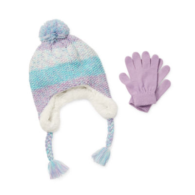 Capelli of N.Y. Big Girls 2pc. Striped Cold Weather Set