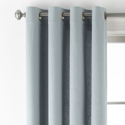 Linden Street Naturals Light-Filtering Grommet Top Single Curtain Panel