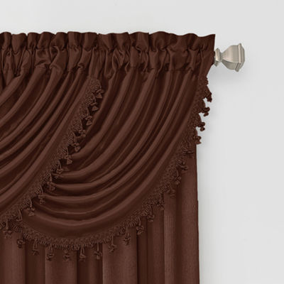JCPenney Home Hilton Rod-Pocket Waterfall Valance