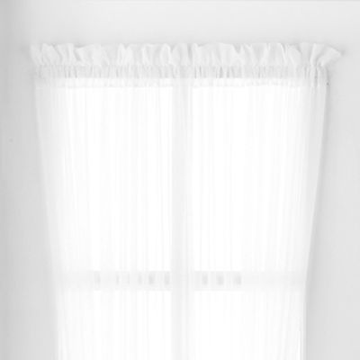 Liz Claiborne Lisette Sheer Rod Pocket Single Door Panel Curtain