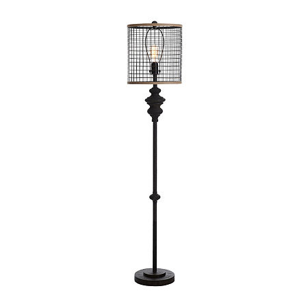 Stylecraft Black Floor Lamp, One Size, Black