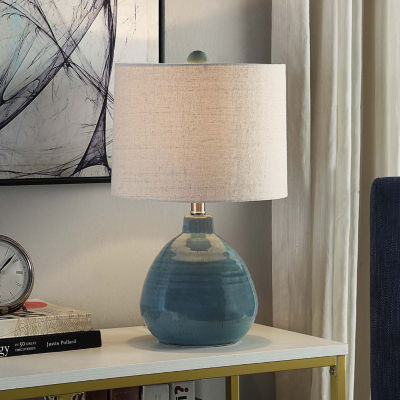 Stylecraft Turquoise Ceramic Table Lamp
