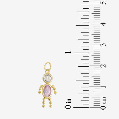 10K Gold June Birthstone Babies Boy Charm