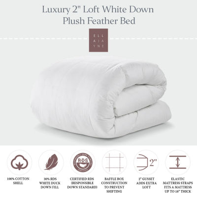 Ella Jayne Gusseted Microfiber Gel Filled Firm Standard Pillow, White