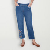 Denim Embroidered Jeans for Women JCPenney