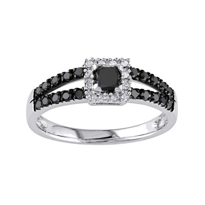 Midnight Black Diamond 1/2 CT. T.W. Color-Enhanced Black Diamond 10K White Gold Ring