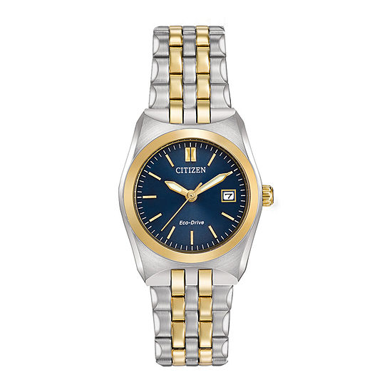 Citizen Corso Womens Two Tone Stainless Steel Bracelet Watch Ew2294-53l