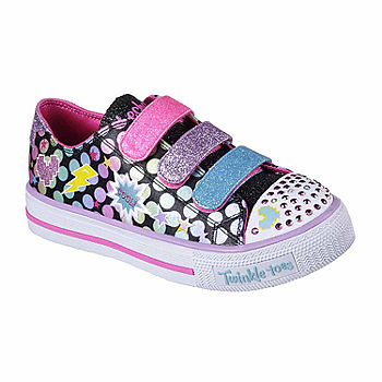 Decoration Adaptation Pat Skechers Twinkle Toes Shuffles Girls Sneakers - Little Kids, Color: Black  Multi - JCPenney
