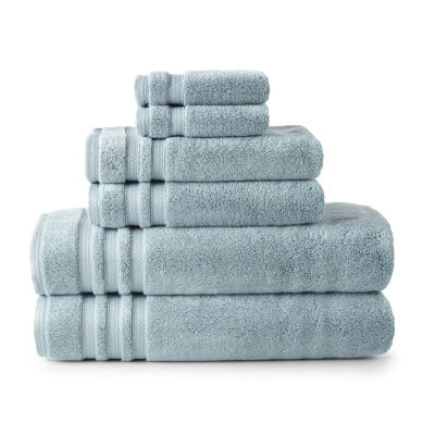 Liz Claiborne Luxury Egyptian Hygrocotton 6-pc Solid Bath Towel Set - JCPenney (aqua tourmaline color)
