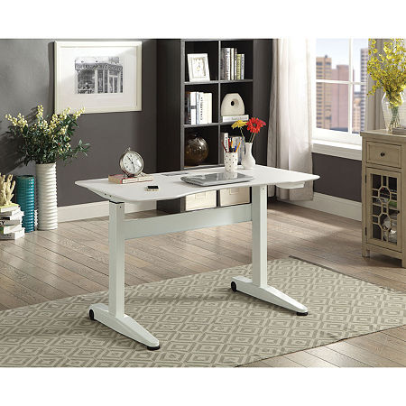 Ashlyn Office Collection Desk, One Size, White