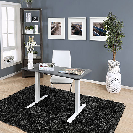 Jessenia Office Collection Desk, One Size, Gray