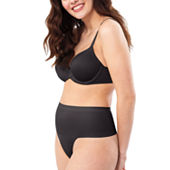 Maidenform Self Expressions Women's Tame Your Tummy Thong SE0049 - Black S