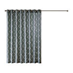 Madison Park Westmont 100"W X 84"L Light-Filtering Grommet Top Single Patio Door Curtain