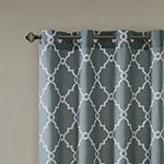 Madison Park Westmont 100"W X 84"L Light-Filtering Grommet Top Single Patio Door Curtain