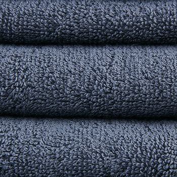 Shop Loft 100% Cotton Solid 6 Piece Antimicrobial Towel Set Navy
