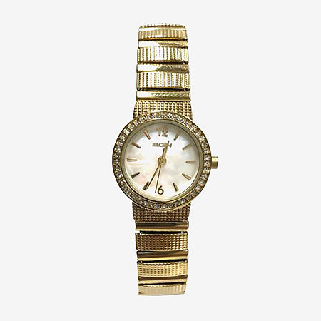 Elgin Womens Gold Tone Stainless Steel Bracelet Watch Eg17006g, One Size