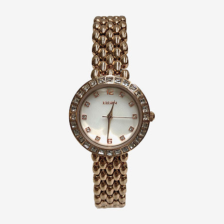 Elgin Womens Rose Goldtone Bracelet Watch Eg17009rg, One Size -  06094170018