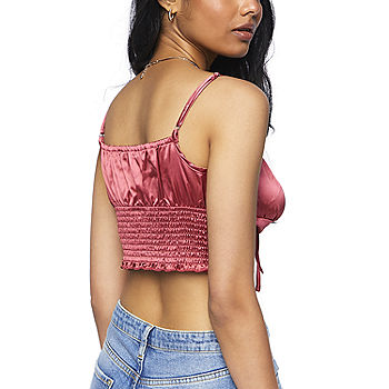 Juniors Womens Sweetheart Neck Camisole, Color: Dusty Pink - JCPenney