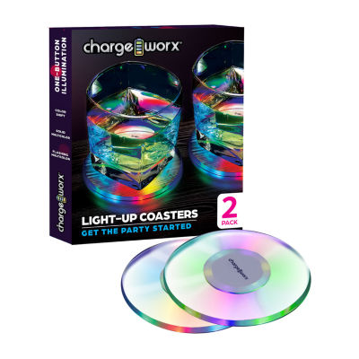 Chargeworx LED Coaster 2 Pack