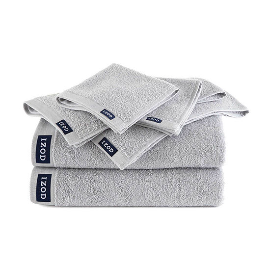 IZOD 6-pc. Solid Gray Bath Towel Set