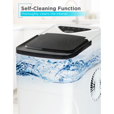 BLACK+DECKER Self-Cleaning Portable Ice Machine with 26-Lb. Capacity Every 24 Hours with Basket & Scoop