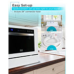 BLACK+DECKER BCD6W Compact Countertop Dishwasher 6 Place Settings White