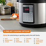 Commercial Chef Electric Pressure Cooker 6.3 Quarts 24-Hour Preset Timer Stainless Steel Interior