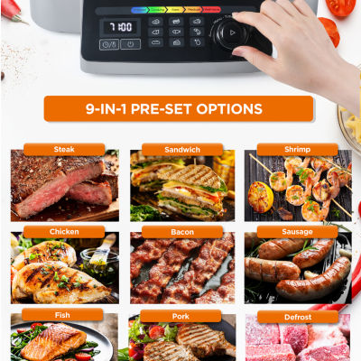 Commercial Chef 9-In-1 Contact Grill
