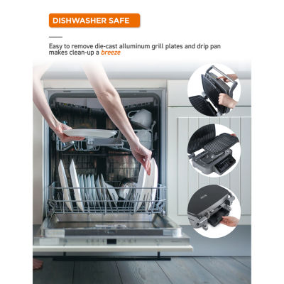Commercial Chef 9-In-1 Contact Grill