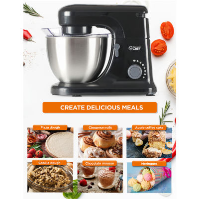 Commercial Chef Electric Stand Mixer 4.7 Quart 7 Speed Settings