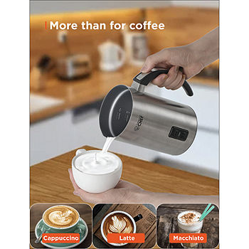4 in 1 Electric Milk Frother and Steamer, Automatic Milk Foam Maker &  Warmer (5.1 oz/10.1 oz), Coffee Frother Milk Heater for Making Latte,  Cappuccino 