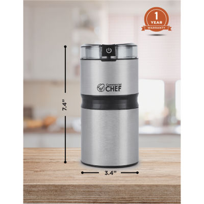 Commercial Chef Electric Coffee/Spice Grinder - Stainless Steel