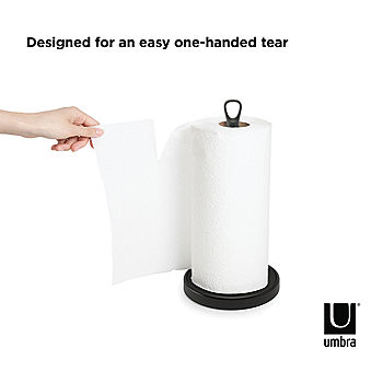 Umbra Ribbon Paper Towel Holder 1017126-1171-REM, Color: Black