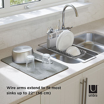 Umbra UDRY Mini Charcoal Dish Rack/Drying Mat - Kitchen & Company