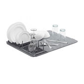 Home Expressions Collapsible Dish Rack, Color: White Gray - JCPenney