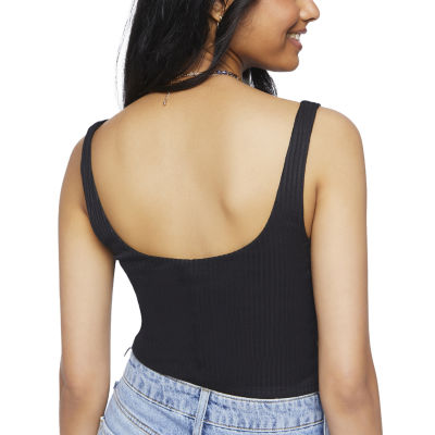 Forever 21 Womens Juniors Square Neck Sleeveless Tank Top