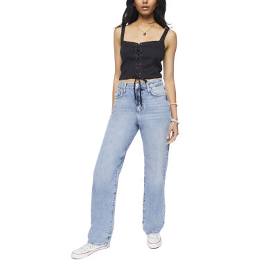 Forever 21 Womens Juniors Square Neck Sleeveless Tank Top