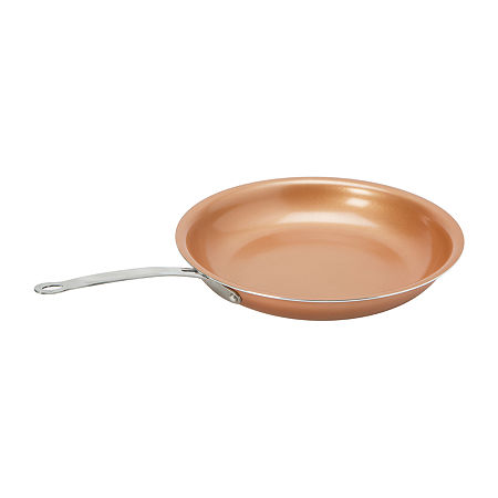 Kitchen Details Copper 12 Frying Pan, One Size, Orange