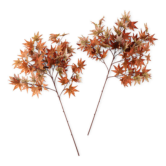 Linden Street 34 In Japanese Maple Stem Set Of 2 Artificial Flowers