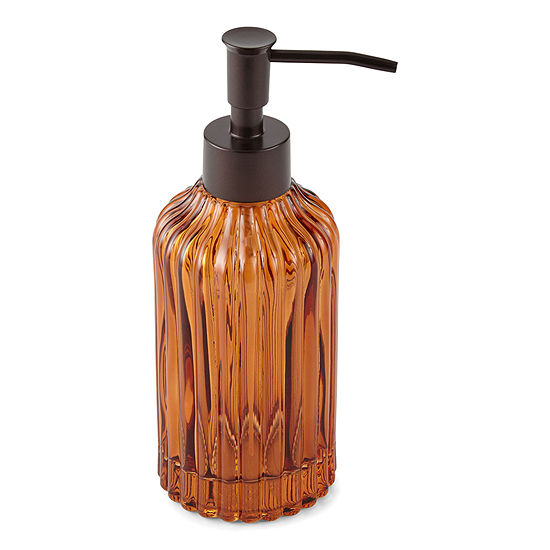 Casual Amber Glass Soap Dispenser