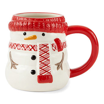 Snowman's Thawing Reusable Coffee Mug Diamond Candle