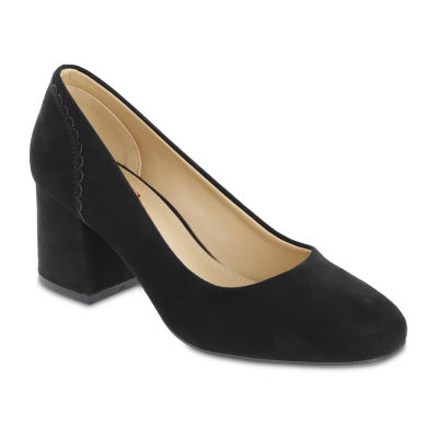Mia Amore Danila Womens Closed Toe Block Heel Pumps