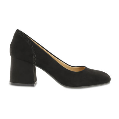 Mia Amore Danila Womens Closed Toe Block Heel Pumps