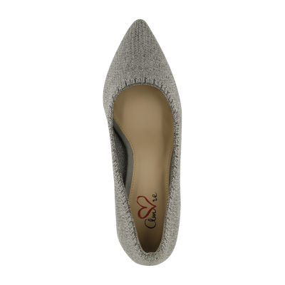 Mia Amore Crystina Womens Closed Toe Block Heel Pumps