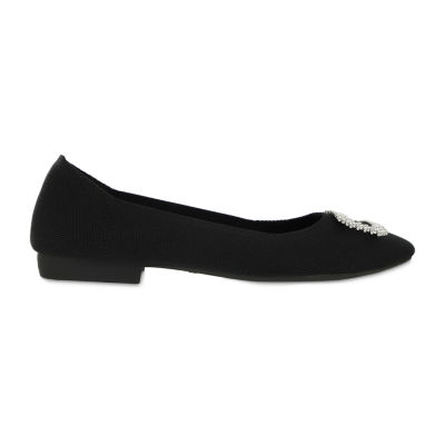 Mia Amore Womens Diannah Pointed Toe Ballet Flats
