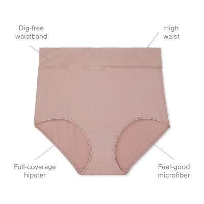 Warners® No Pinching No Problems® DigFree Comfort Waist Microfiber Brief 5738