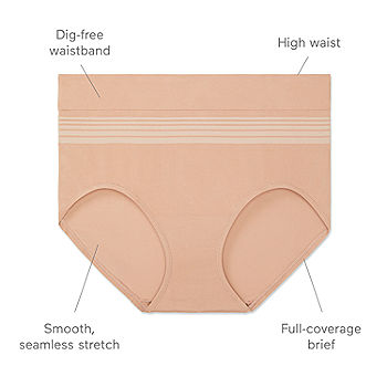 Warners No Pinching, No Problems® Dig-Free Comfort Waist with Lace Smooth  and Seamless Brief