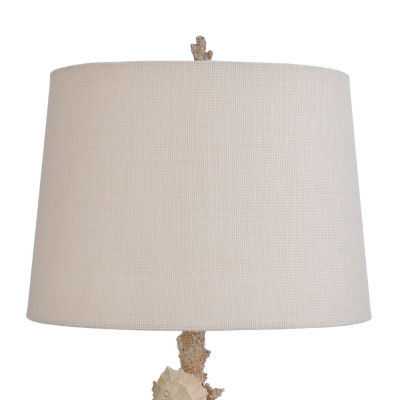 Stylecraft 17 W White Coral Table Lamp